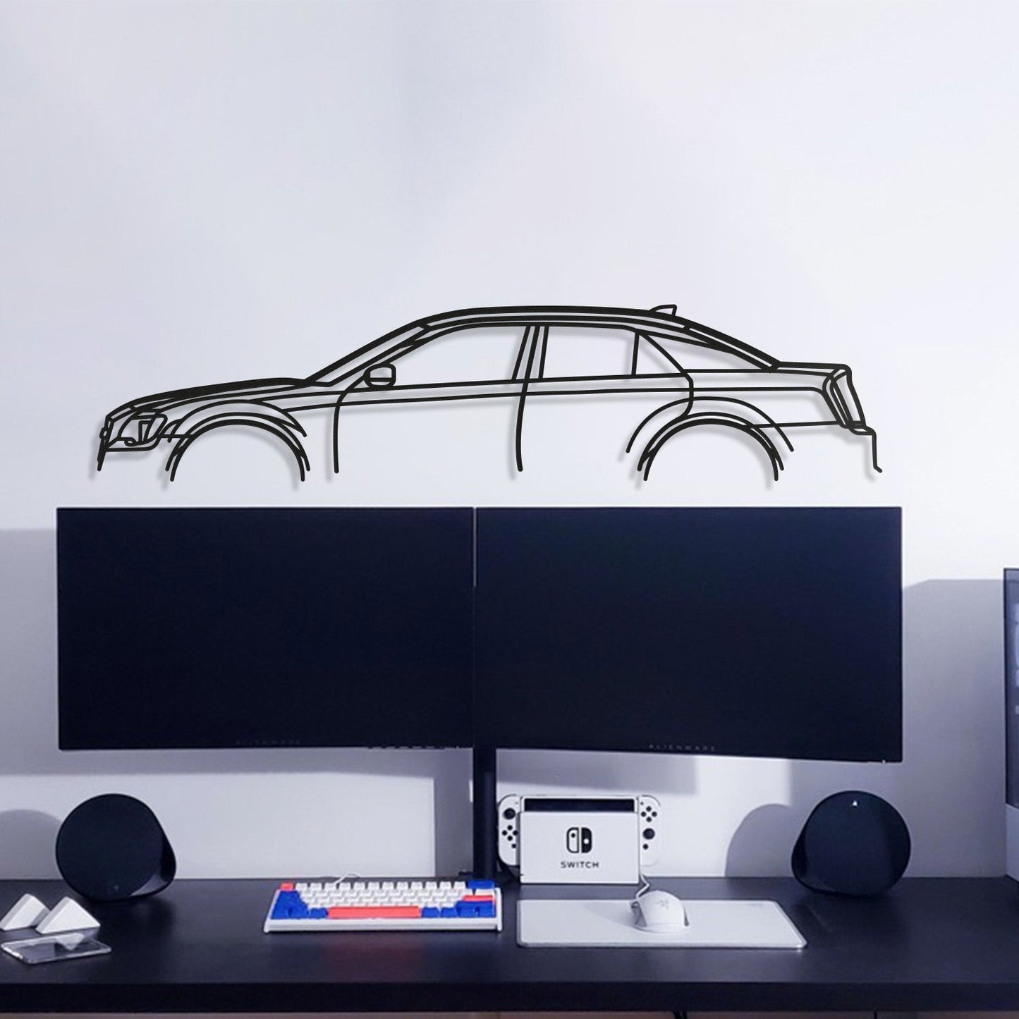 2016 300S Metal Car Wall Art  - MT0550 - MT0550B49L-MT0550B69L-MT0550B80L-MT0550B99L-MT0550B120L-  DRIVEN - 4
