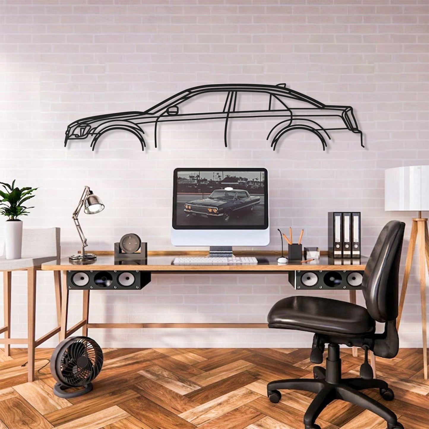2016 300S Metal Car Wall Art  - MT0550 - MT0550B49L-MT0550B69L-MT0550B80L-MT0550B99L-MT0550B120L-  DRIVEN - 9
