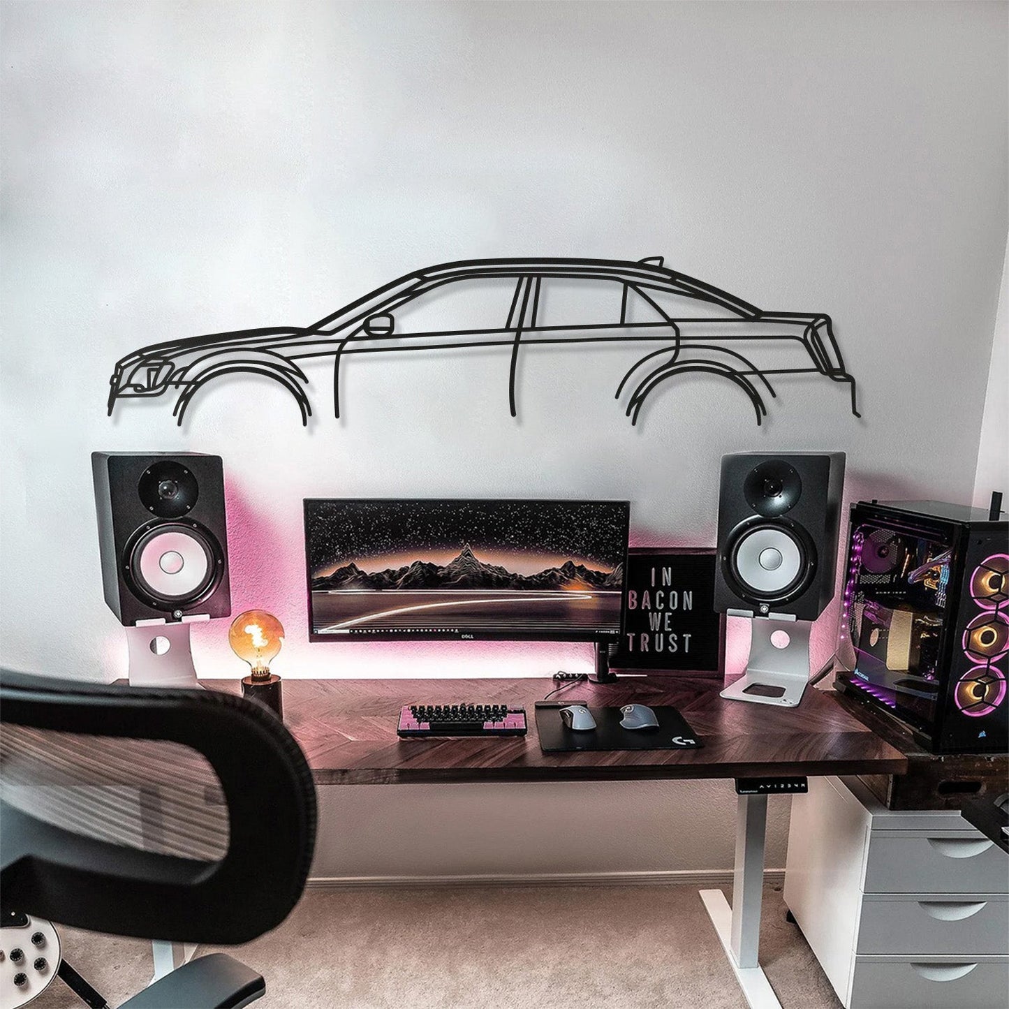 2016 300S Metal Car Wall Art  - MT0550 - MT0550B49L-MT0550B69L-MT0550B80L-MT0550B99L-MT0550B120L-  DRIVEN - 5