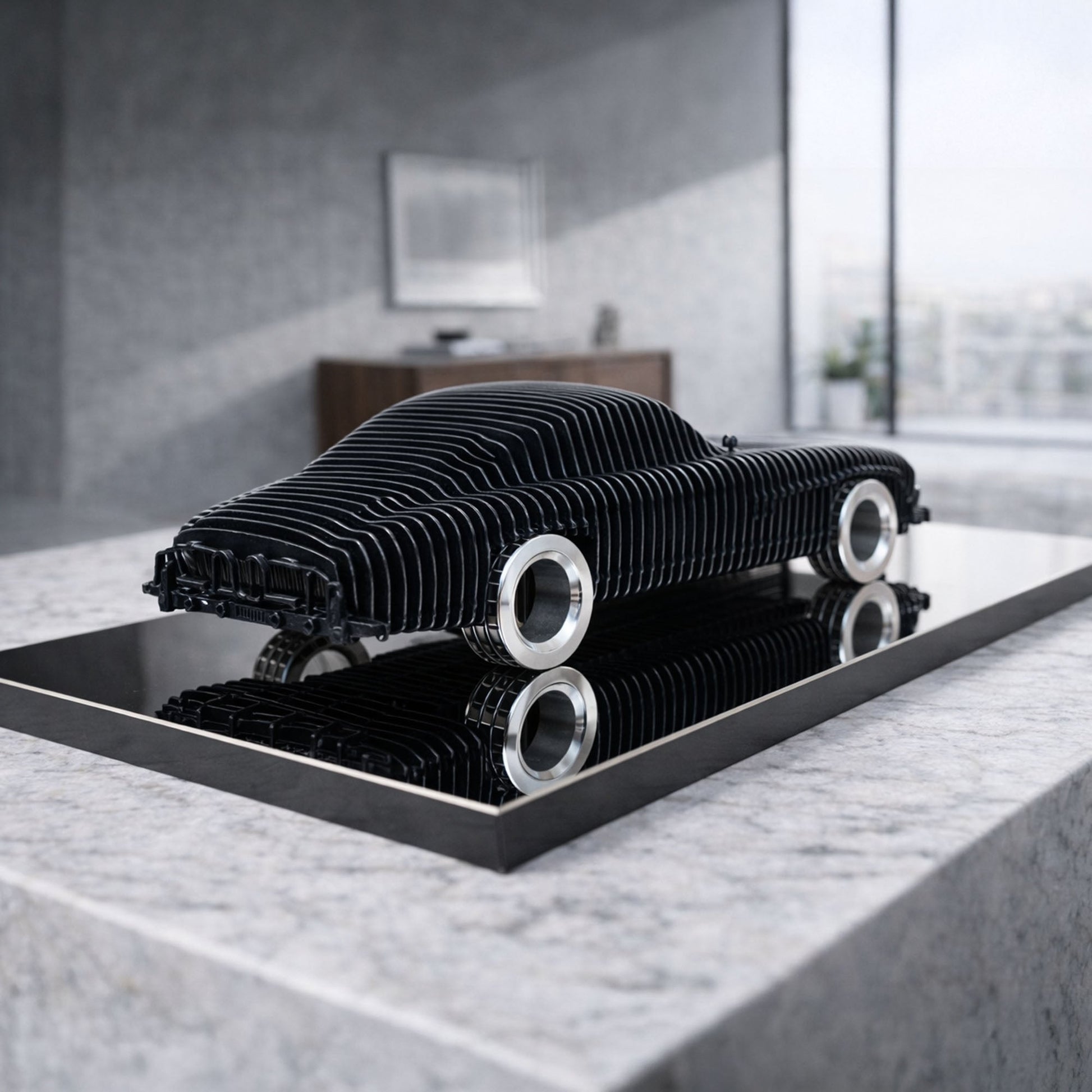 300SL Metal Car Sculpture - MT1494 - sku-47377252221167-  DRIVEN - 4