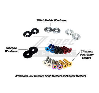 ZSPEC Convertible Deck Catch Fasteners for '93-96 Nissan 300zx, Titanium & Billet - ZSD-758812-ZSD-758836-ZSD-758843-ZSD-758850-ZSD-758867-  DRIVEN - 3
