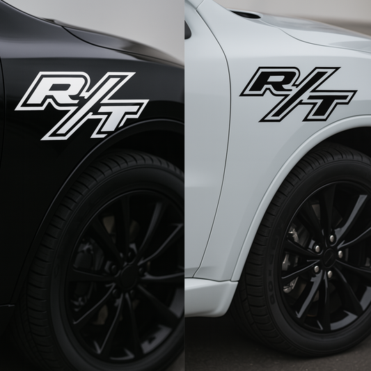 Dodge Charger Challenger Durango R/T Decal Logo Set Of 2 - sku-44820205961348-sku-50822776324228-sku-44820206026884-sku-50822776356996-  DRIVEN - 1