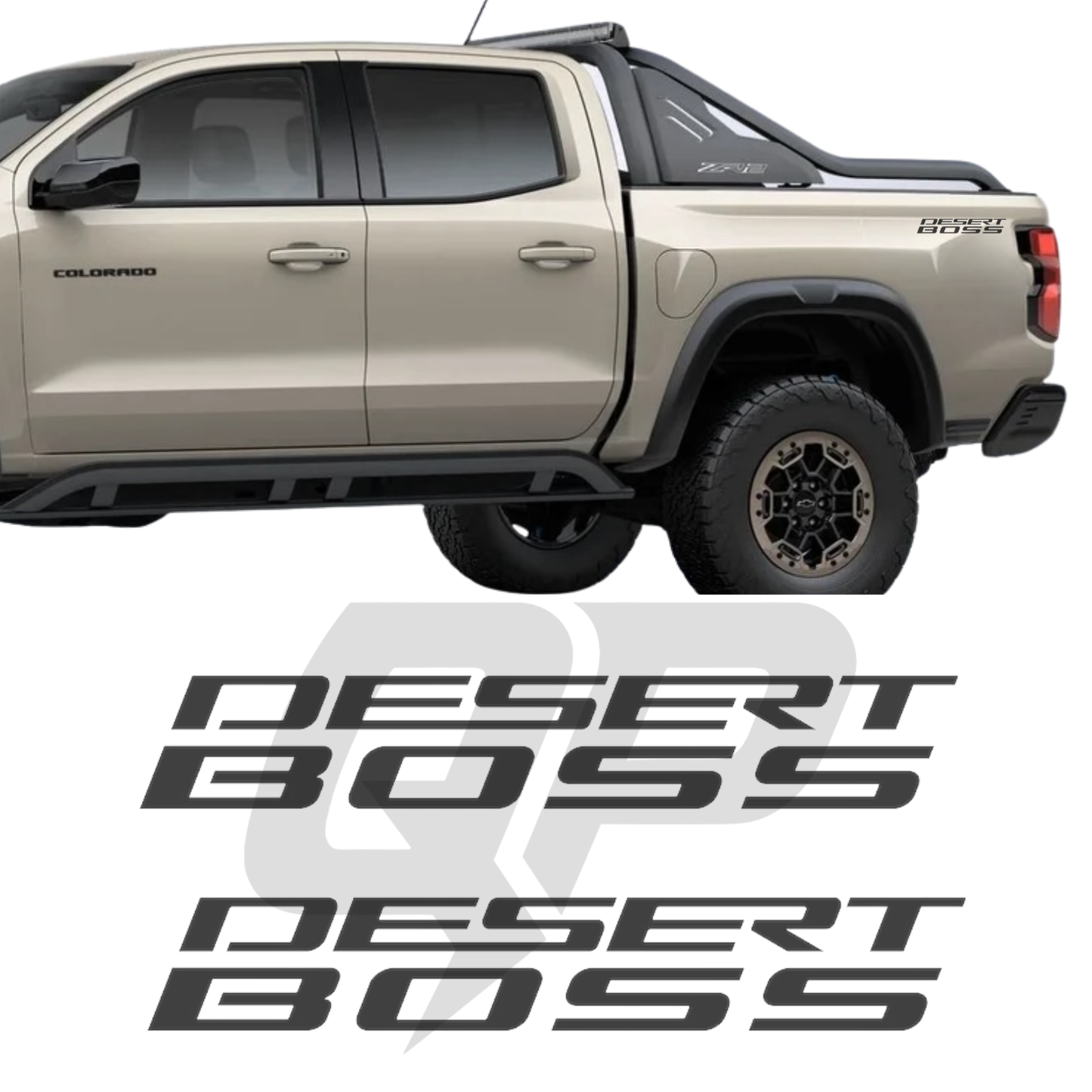 Chevy Colorado Desert Boss Rear Fender Decal Kit - sku-51437826572420-sku-51437826605188-sku-51437826637956-sku-51437826670724-sku-51437826703492-  DRIVEN - 1
