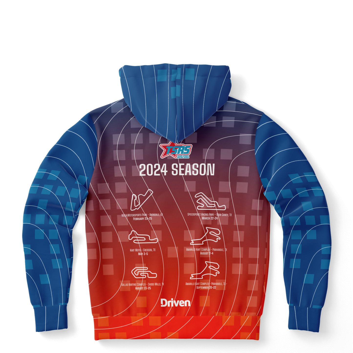 DRIVEN | TSRS '24 | Hoodie - Adult - Red/Blue - | DRIVEN | - SBHDA-551893-XS-SBHDA-551893-S-SBHDA-551893-M-SBHDA-551893-L-SBHDA-551893-XL-SBHDA-551893-2XL-SBHDA-551893-3XL-SBHDA-551893-4XL