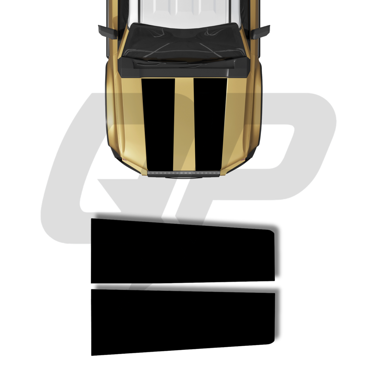 2024+ Toyota Land Cruiser 250 Split Hood Decal Graphic - sku-51439894790276-sku-51439894823044-sku-51439894855812-sku-51439894888580-sku-51439894921348-  DRIVEN - 1