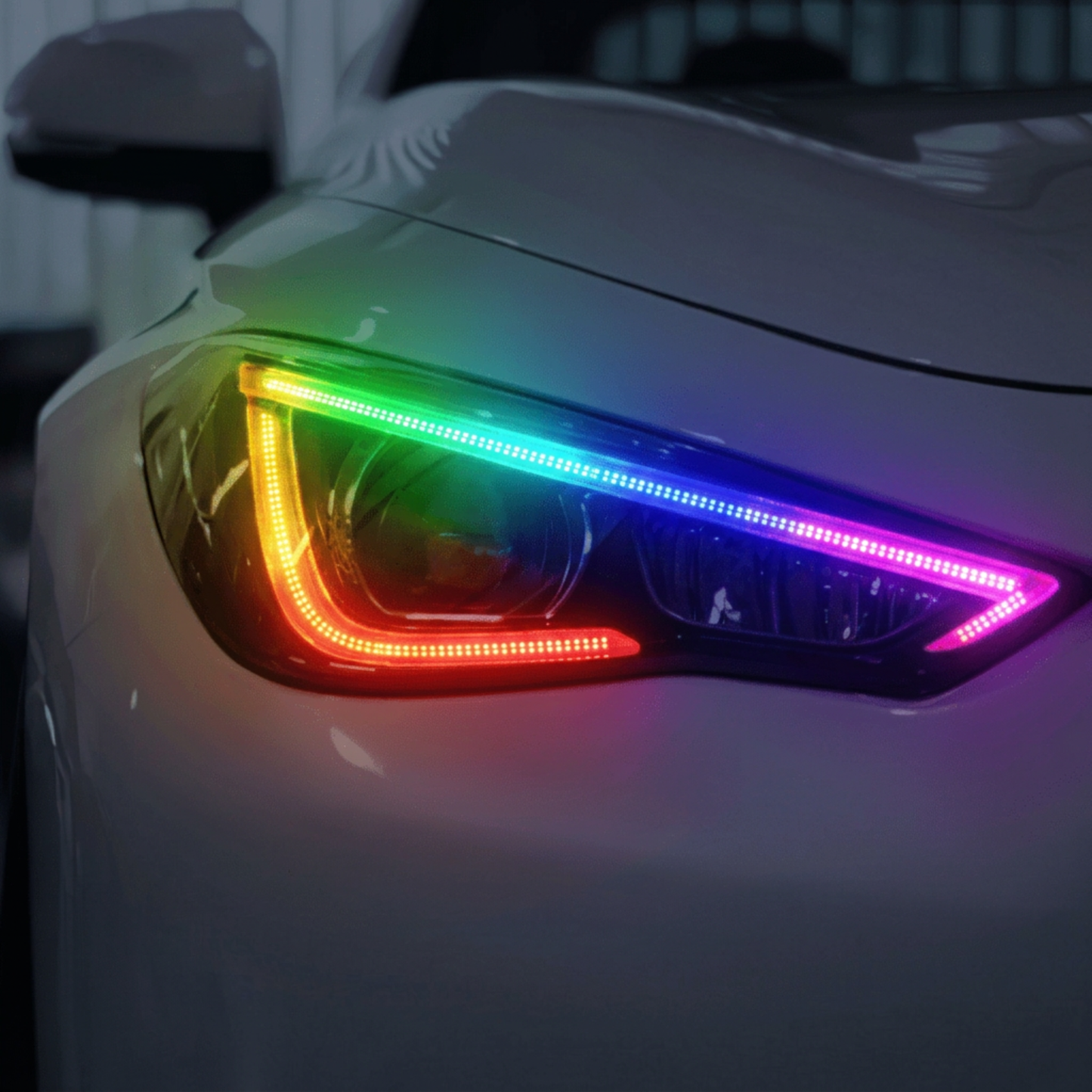 Infiniti Q60 Multicolor Flow DRL Boards (2016-2022) - S6 | A21 | P2   - BX12-  DRIVEN - 4