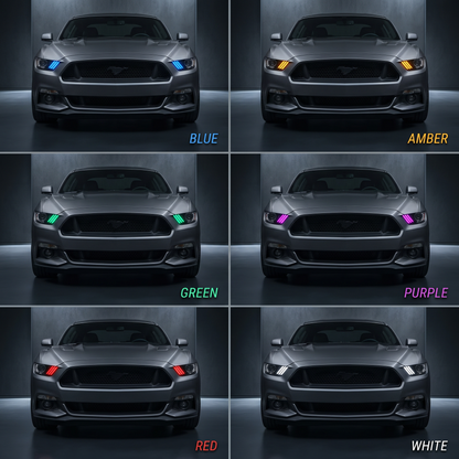 Ford Mustang Multicolor Flow Series DRL Boards (2015-2017) - F6 | A20 | P2   - BX1-F6 | B14 | A20 | P2   - BX1-  DRIVEN - 3