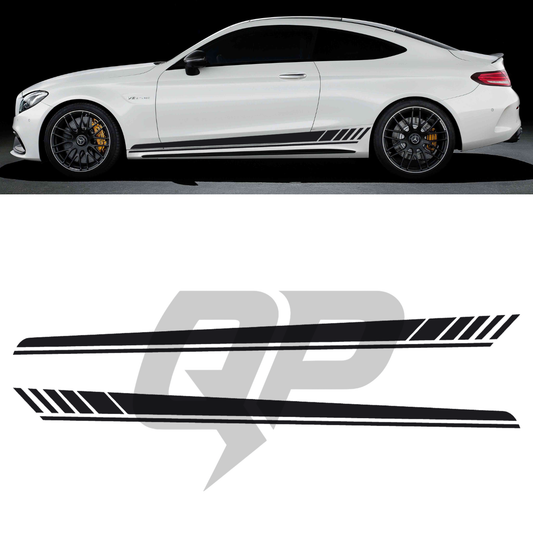 Mercedes Benz 2015-2021 C63 AMG Racing Side Stripe Decal - sku-51201501855876-sku-51201501888644-sku-51201501921412-sku-51201501954180-sku-51201501986948-  DRIVEN - 1