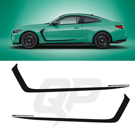BMW M4 Hockey Style Decal Stripe Set For Model Years 2021+ - sku-51203648061572-sku-51203648094340-sku-51203648127108-sku-51203648159876-sku-51203648192644-  DRIVEN - 1
