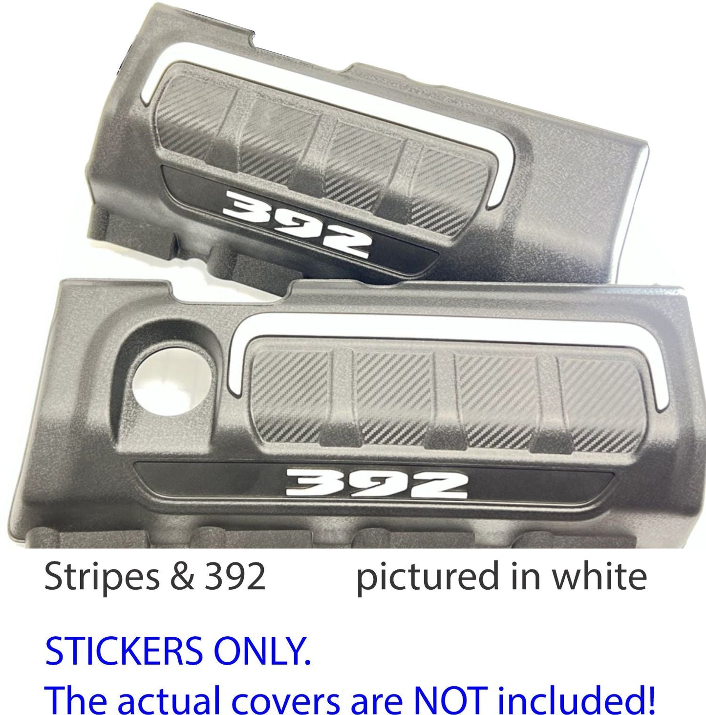 Engine Cover Overlay Decals - 2021-2024 Wrangler Unlimited Rubicon 392 - sku-47754520559803-sku-47754520592571-sku-47754520625339-sku-47754520658107-sku-47754520690875-  DRIVEN - 5