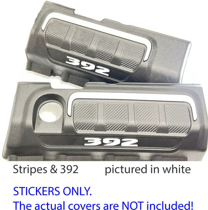 Engine Cover Overlay Decals - 2021-2024 Wrangler Unlimited Rubicon 392 - sku-47754520559803-sku-47754520592571-sku-47754520625339-sku-47754520658107-sku-47754520690875-  DRIVEN - 5
