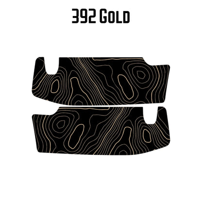 Topographic Map Sun Visor Overlays - 2018+ Jeep Wrangler JL / Jeep Gladiator JT - JLVISORFULLTP-RRNHL-JLVISORFULLTP-RRHL-JLVISORFULLTP-DDSNHL-JLVISORFULLTP-DDSHL-JLVISORFULLTP-SBNHL-  DRIVEN - 8