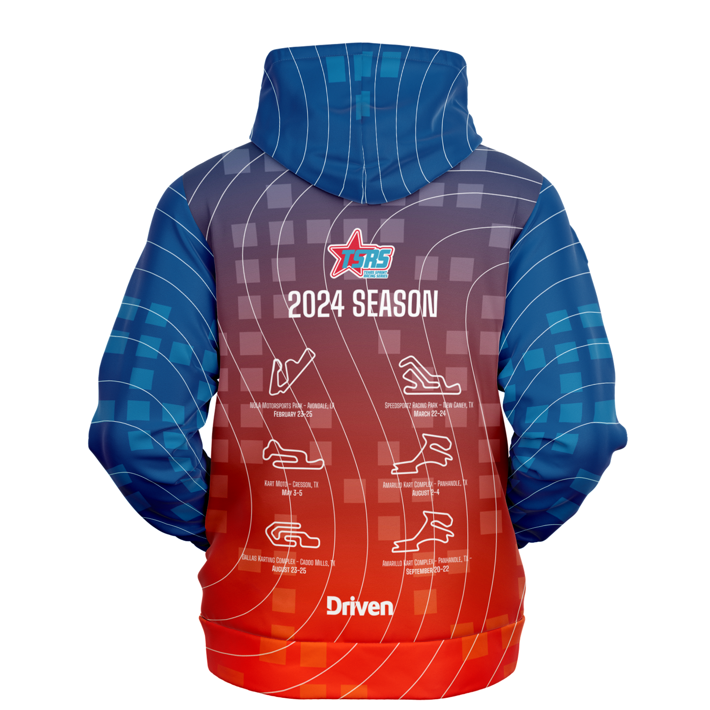 DRIVEN | TSRS '24 | Hoodie - Adult - Red/Blue