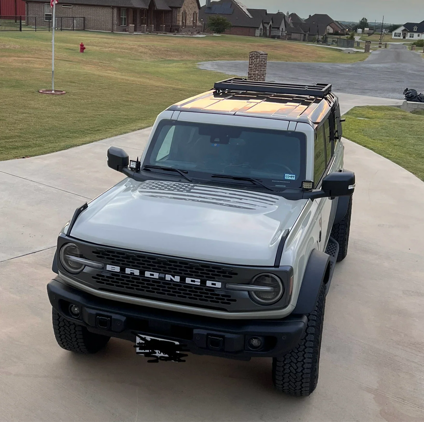 Stealth Clear American Flag Hood Overlay - 2021+ Bronco - 21BRONCOAMFHD-21BRONCOAMFHDB-21BRONCOAMFHDS-21BRONCOAMFHD-X2-21BRONCOAMFHDB-X2-  DRIVEN - 3
