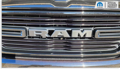RAM Grille Emblem Overlay Decal   - 2019-2024 Ram 1500 - sku-43596718014651-sku-43596718047419-sku-43596718080187-sku-43596718112955-sku-43596718145723-  DRIVEN - 19
