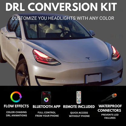 Tesla Model 3 Multicolor DRL Boards (2017-2020) - oracledrlboards 1286 | A12-G4x2 | A20 | P2   - BX1-G4x2 | G5 | A20 | P2   - BX1-  DRIVEN - 3