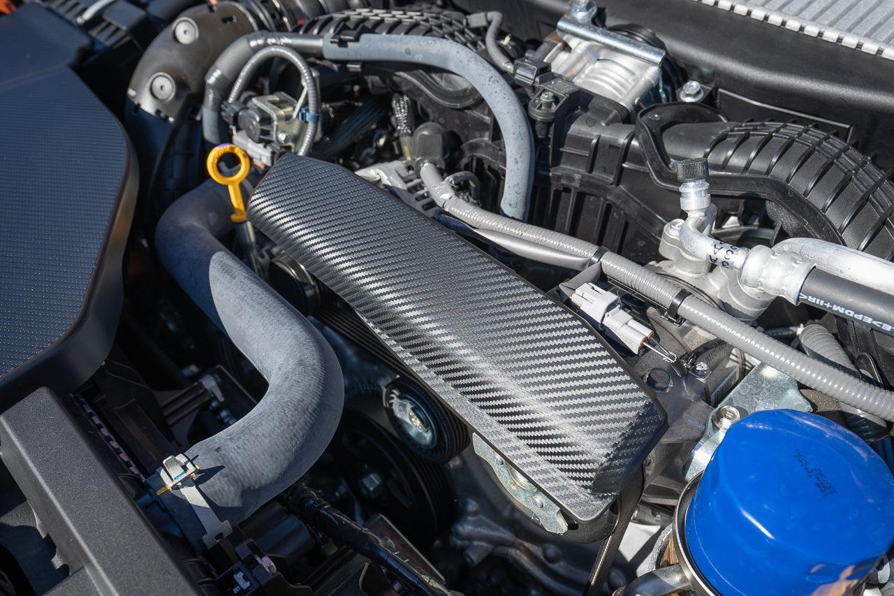 3D Carbon Alternator Pully Cover Overlay fits 2022+ Subaru WRX - 22WRXALTPULLEY-3DB-  DRIVEN - 1