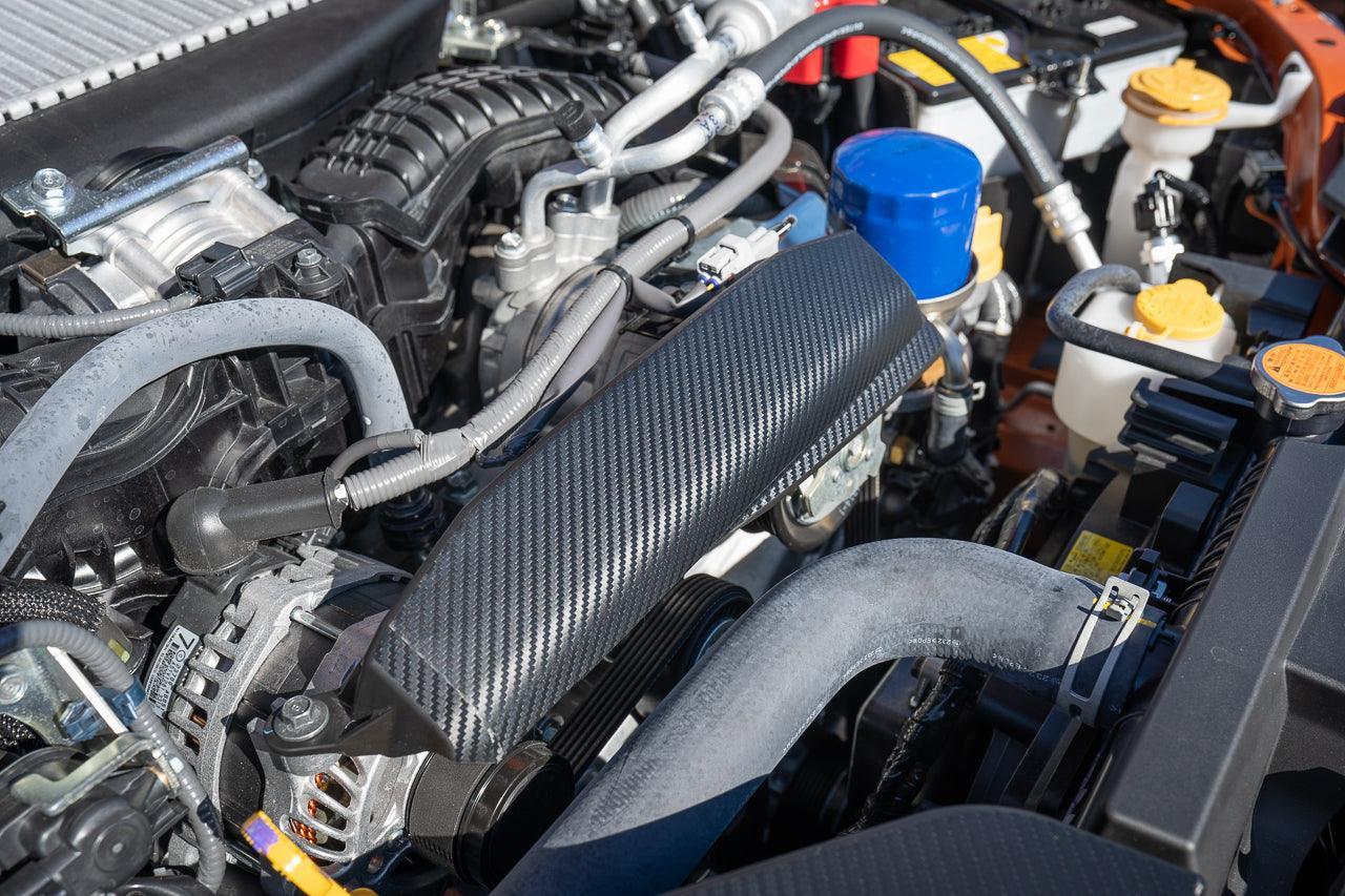 3D Carbon Alternator Pully Cover Overlay fits 2022+ Subaru WRX - 22WRXALTPULLEY-3DB-  DRIVEN - 8