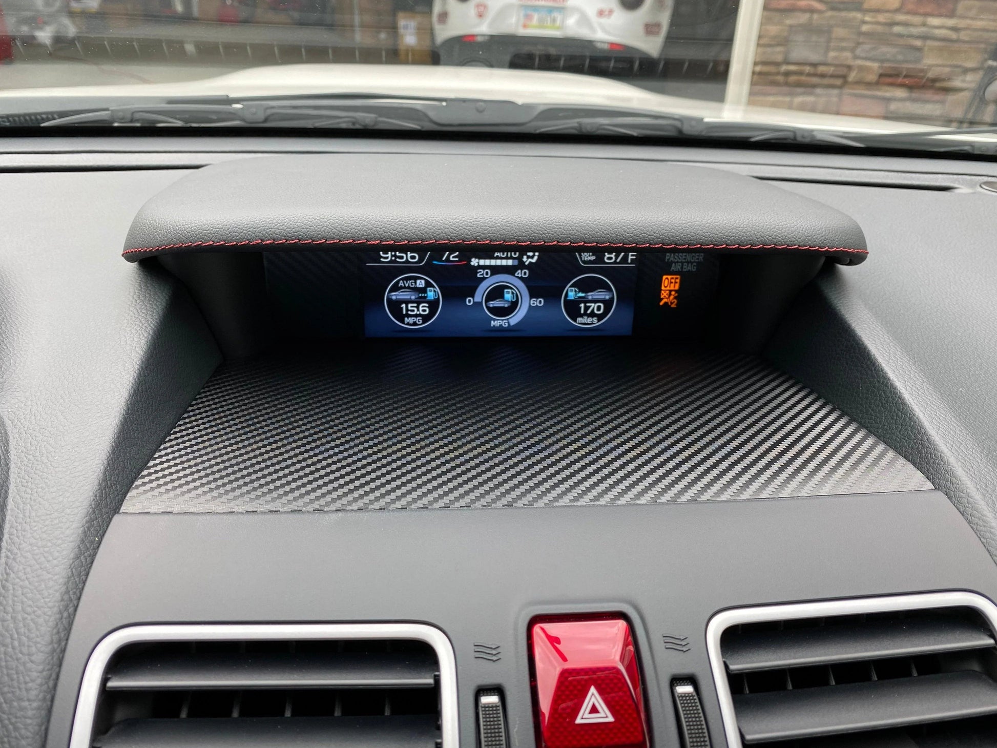 3D Carbon Center Instrument Panel Dash Trim - 2015-2021 WRX / STI - 15WRXCDT3DBK-  DRIVEN - 4