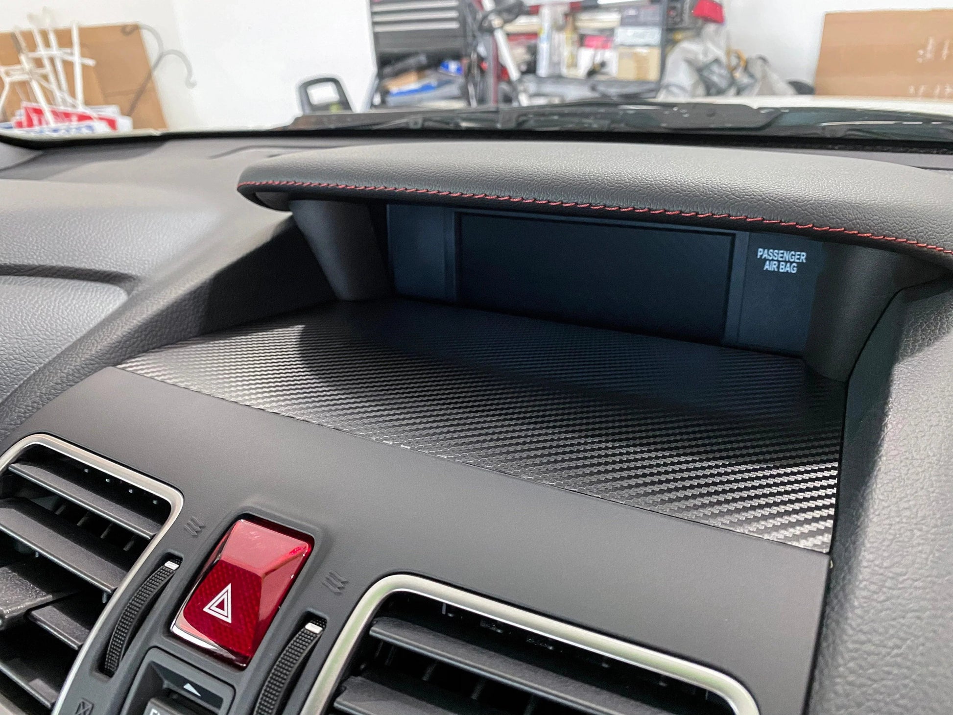 3D Carbon Center Instrument Panel Dash Trim - 2015-2021 WRX / STI - 15WRXCDT3DBK-  DRIVEN - 6