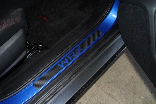 3D Carbon Door Sill Accent Overlay (VA/VB) fits 2015+ WRX / STI - VAVBSILL3DB-WRX-VAVBSILL3DB-STI-VAVBSILL3DB-CLWRX-VAVBSILL3DB-NO-sku-44910289256767-  DRIVEN - 1