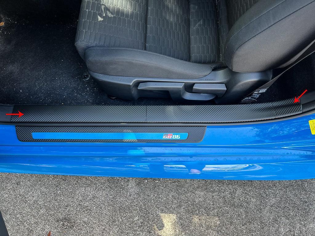 3D Carbon Door Sill Overlay Part 2 (Upper) - 2022 BRZ / GR86 - 22BRZGR86DSOPT2-3DB-  DRIVEN - 1