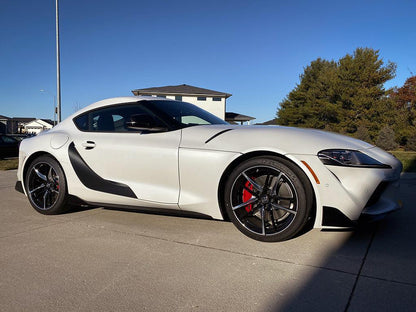 3D Carbon Door Trim Overlay / Garnish / Protector - 2020+ Supra - SFBA90EXDRTRM3DBK-  DRIVEN - 6