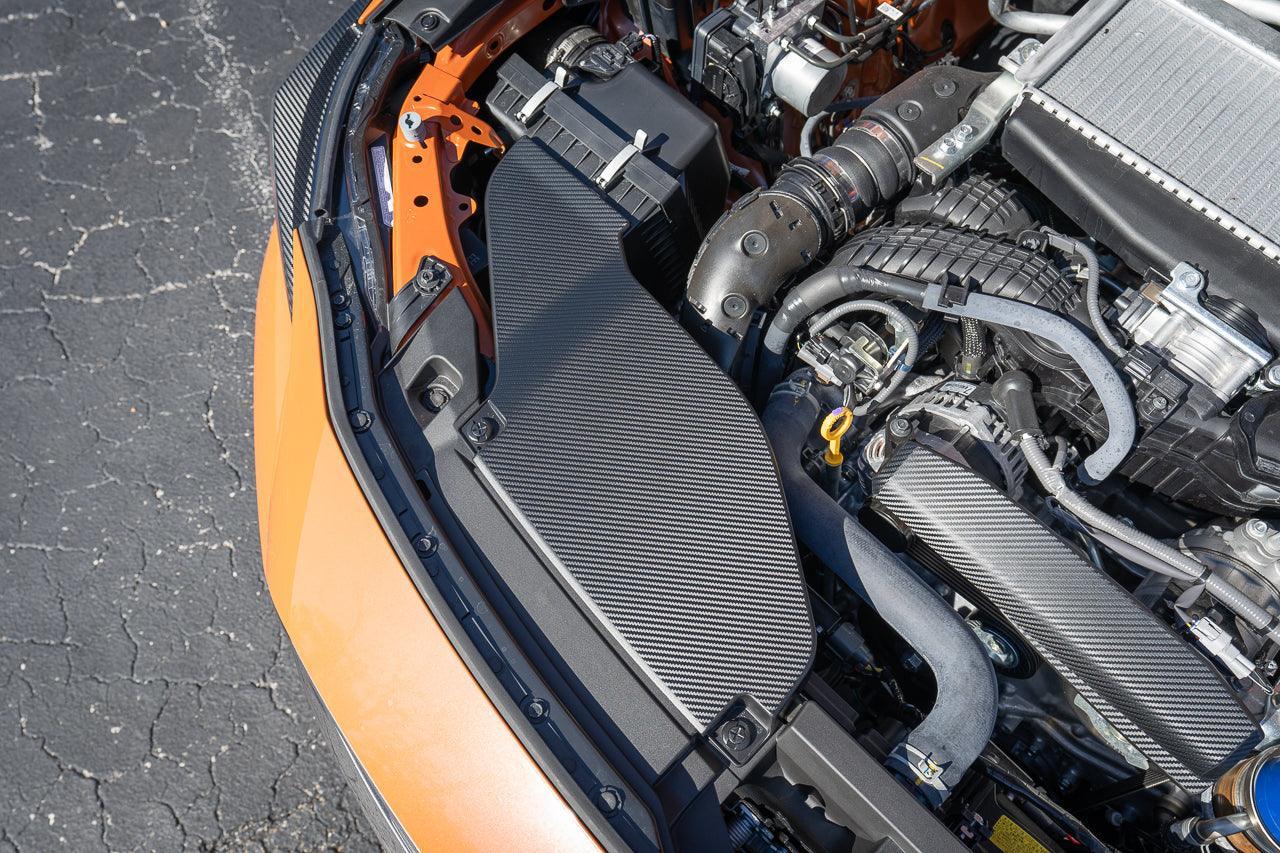 3D Carbon Engine Intake Duct Cover Overlay - 2022+ Subaru WRX - 22WRXINTAKECVR-3DB-  DRIVEN - 1