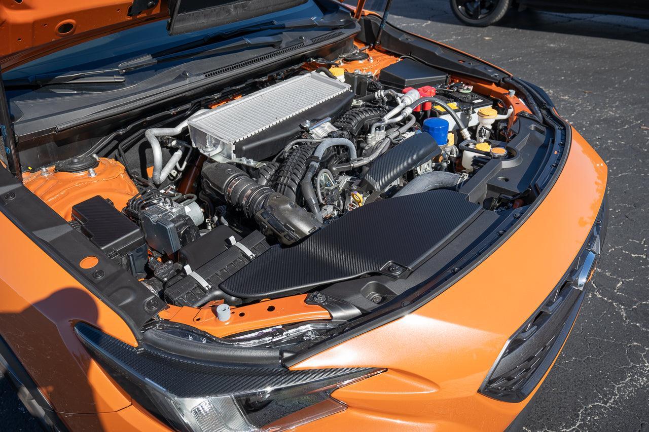 3D Carbon Engine Intake Duct Cover Overlay - 2022+ Subaru WRX - 22WRXINTAKECVR-3DB-  DRIVEN - 5
