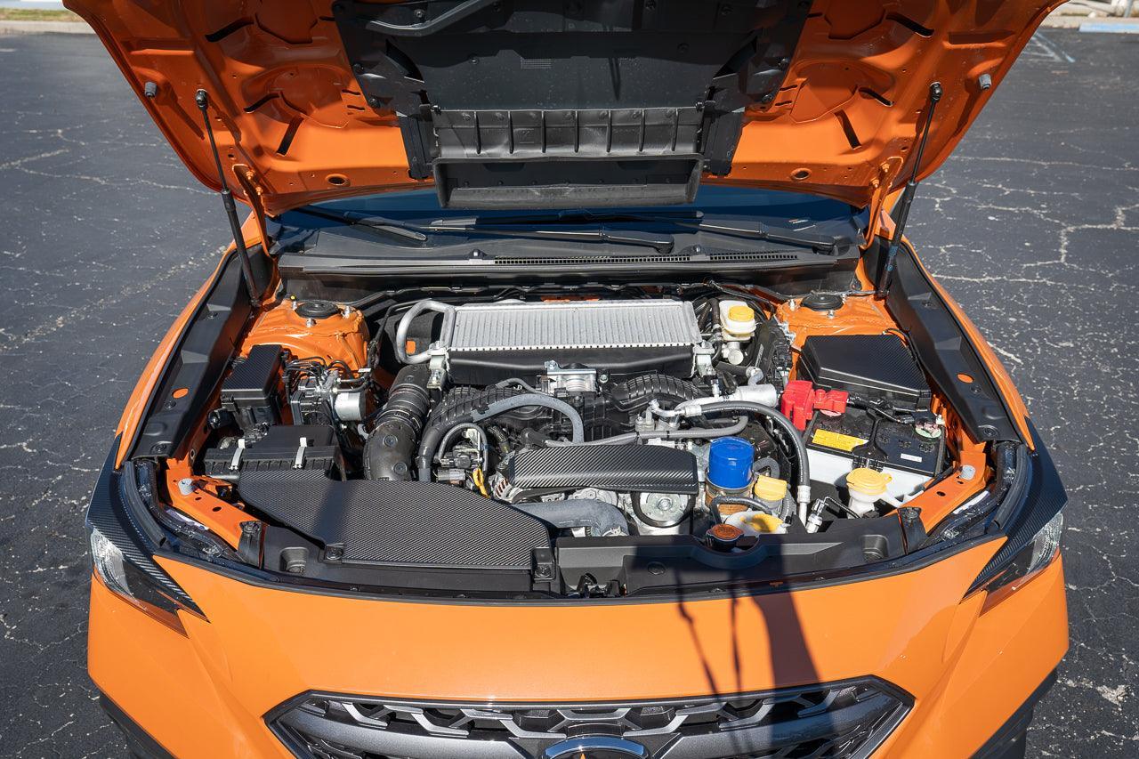 3D Carbon Engine Intake Duct Cover Overlay - 2022+ Subaru WRX - 22WRXINTAKECVR-3DB-  DRIVEN - 6
