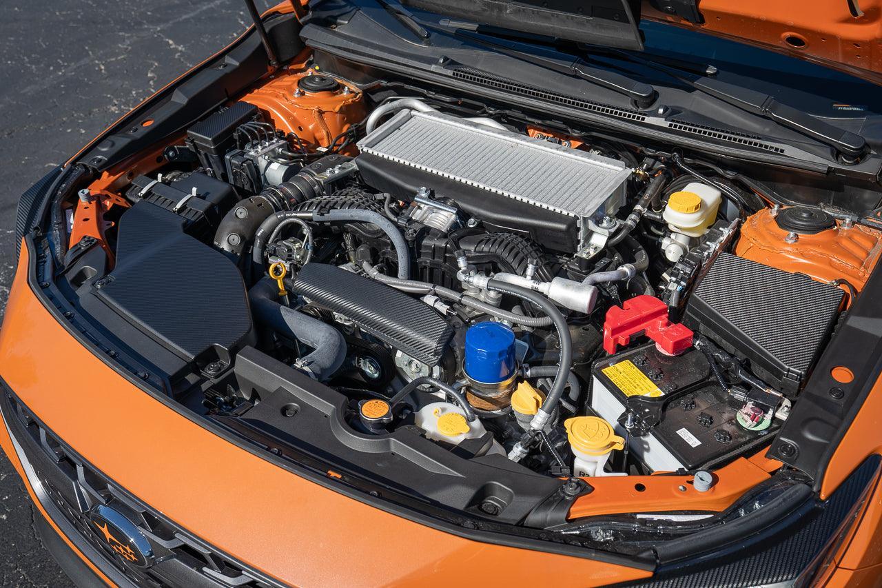 3D Carbon Engine Intake Duct Cover Overlay - 2022+ Subaru WRX - 22WRXINTAKECVR-3DB-  DRIVEN - 7