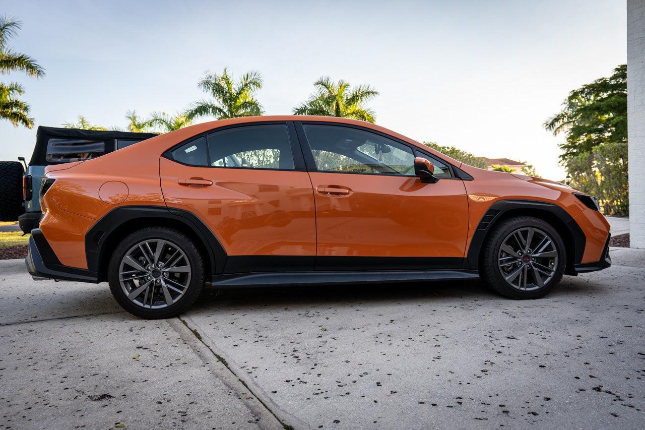 3D Carbon Exterior Lower Door Protection Kit - 2022+ Subaru WRX - 22WRXODP3DB-22WRXODP3GB-22WRXODP3MB-  DRIVEN - 3