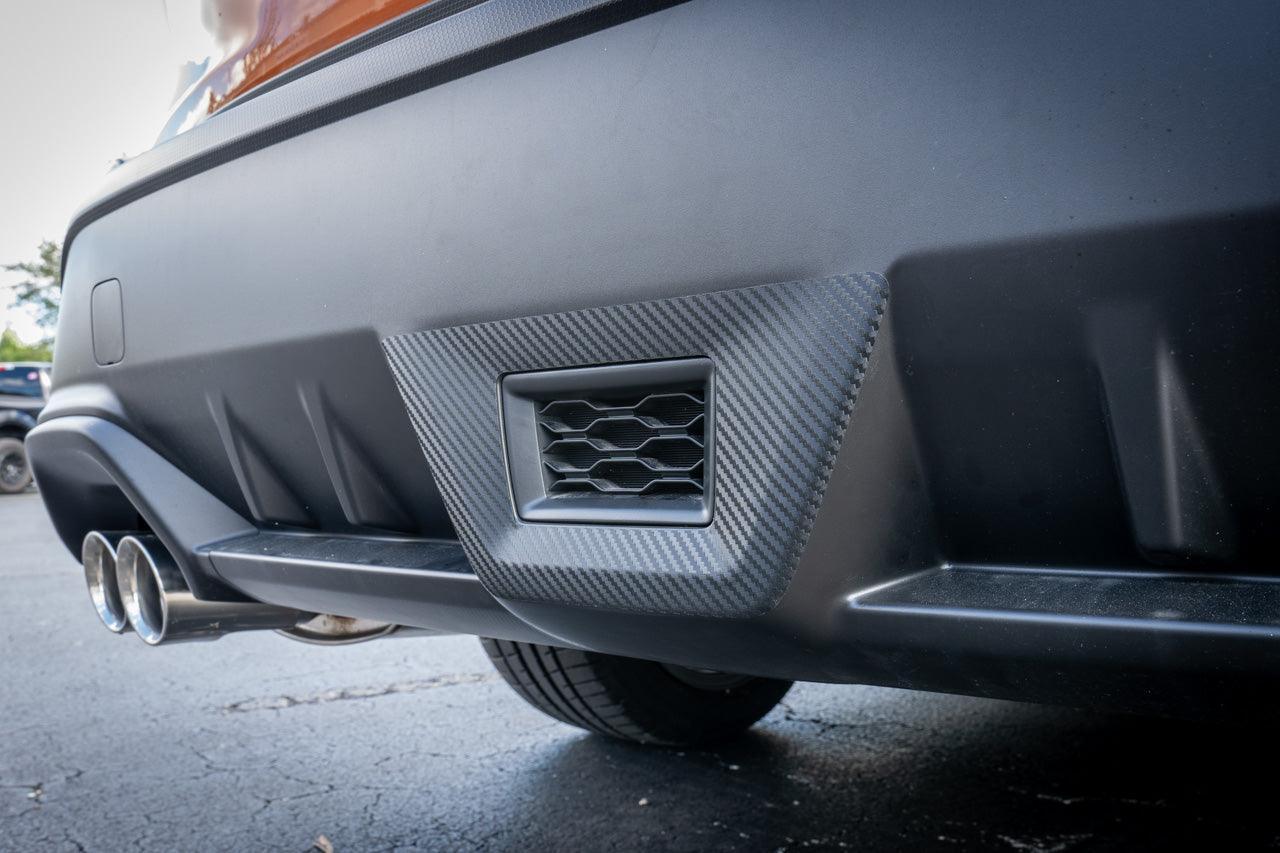 3D Carbon F1 Rear Fog Trim Overlay - 2022+ Subaru WRX - 22WRXF1TRM-3DB-  DRIVEN - 1