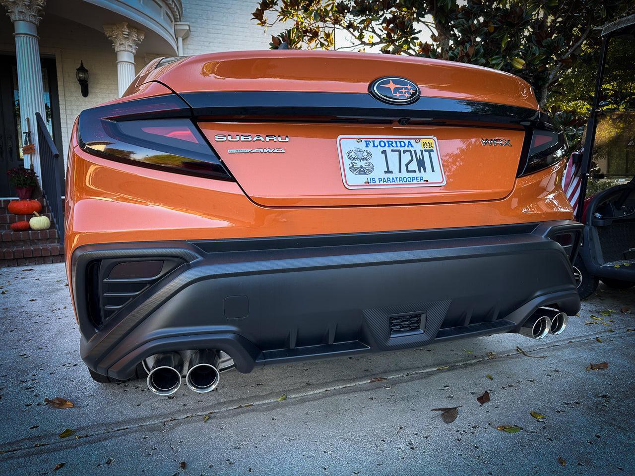 3D Carbon F1 Rear Fog Trim Overlay - 2022+ Subaru WRX - 22WRXF1TRM-3DB-  DRIVEN - 6