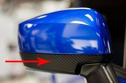 3D Carbon Fiber Lower Mirror Overlays (Pair) - 2015-2021 WRX / STI / 2015-2017 Crosstrek / 2015-2016 Impreza - 15WRXMRLW3D-  DRIVEN - 1