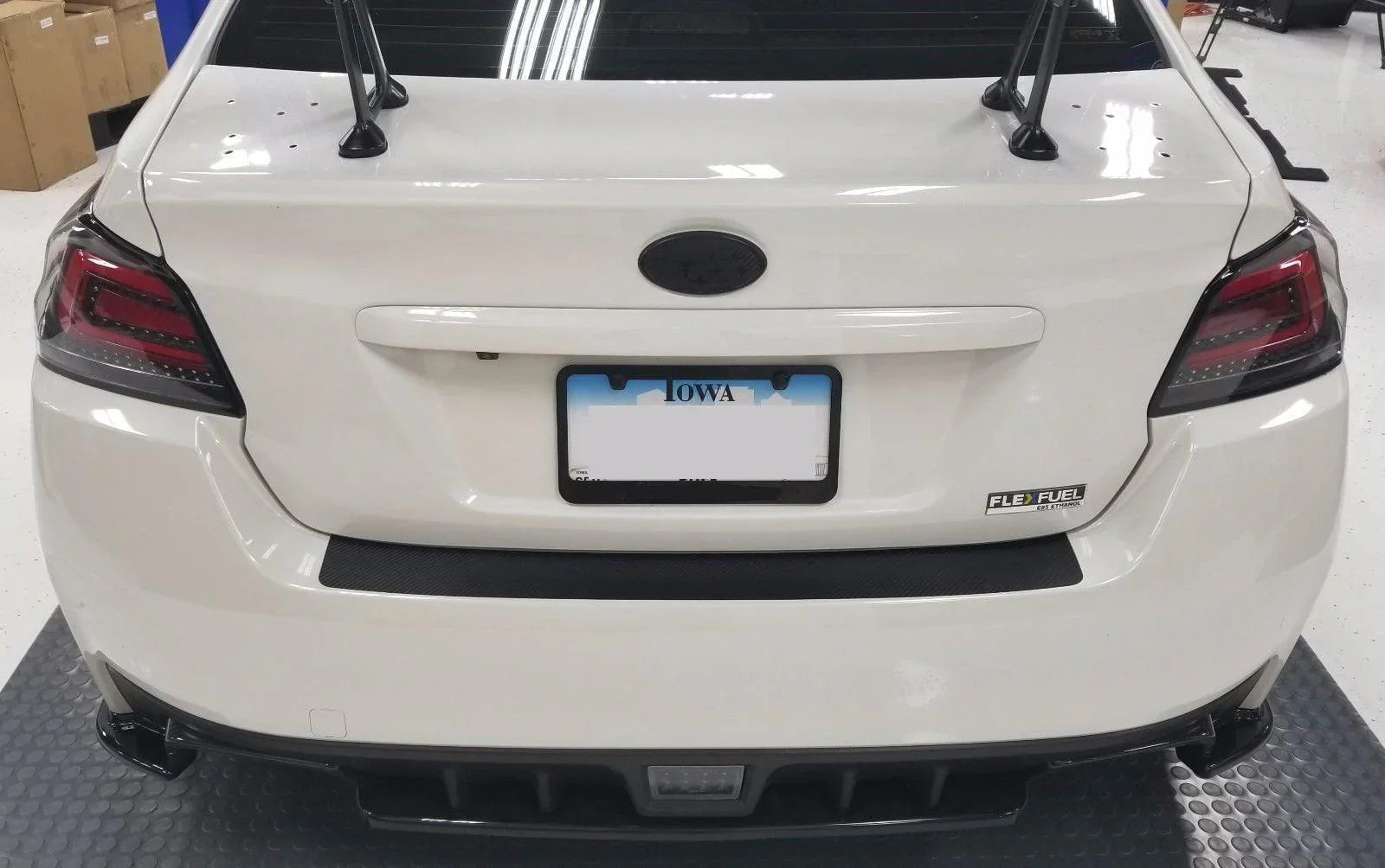 3D Carbon Fiber Rear Bumper Overlay - 2015-2020 WRX / STI - 15WRXRBP3D-15WRXRBPGB-15WRXRBPMB-15WRXRBRG-  DRIVEN - 3