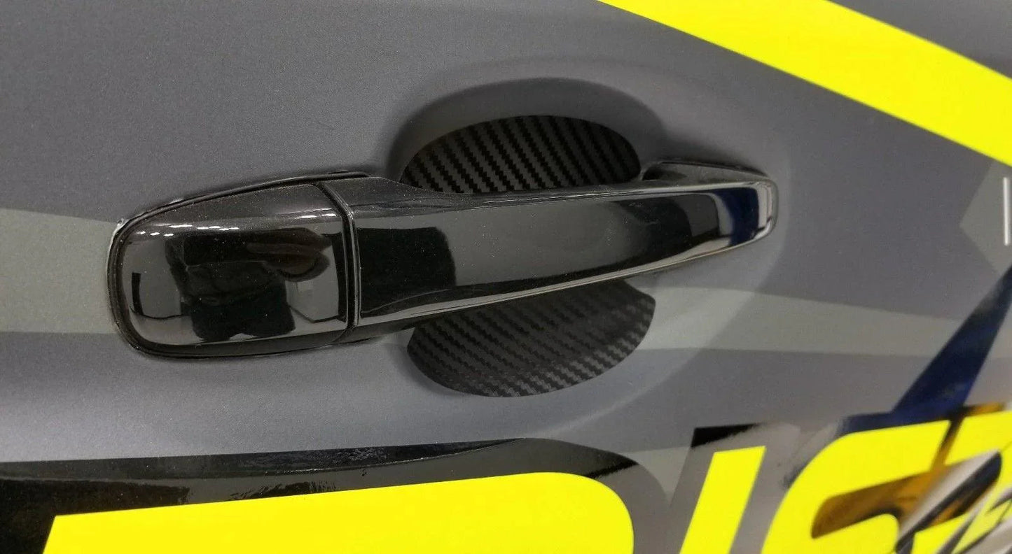 3D Carbon Fiber Vinyl Door Cup Protectors - 2015-2020 Subaru WRX / STI - 15WRX3D3D-  DRIVEN - 5