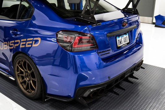 3D Carbon Fiber Vinyl Trunk Trim Overlay - 2015-2021 WRX / STI - 15WRXTRUNK3D-15WRXTRUNKHY-15WRXTRUNKMB-  DRIVEN - 2