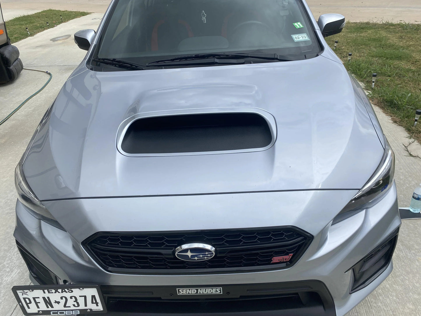 3D Carbon Hood Scoop Overlay for 2015-2021 Subaru WRX / STI - 15WRXHOOD3D-15WRXHOODGB-15WRXHOODMB-  DRIVEN - 4