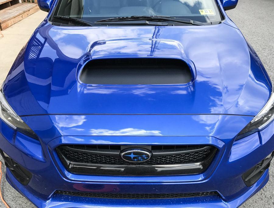 3D Carbon Hood Scoop Overlay for 2015-2021 Subaru WRX / STI - 15WRXHOOD3D-15WRXHOODGB-15WRXHOODMB-  DRIVEN - 3