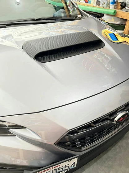 3D Carbon Hood Scoop Overlay - 2022+ Subaru WRX - 22WRXHDSCP-3DB-  DRIVEN - 5