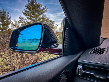 3D Carbon Inner Door Window Triangle Trim Overlays - 2020+ Supra - A90INQTRDR3DCF-  DRIVEN - 4