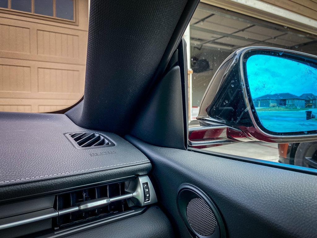 3D Carbon Inner Door Window Triangle Trim Overlays - 2020+ Supra - A90INQTRDR3DCF-  DRIVEN - 5