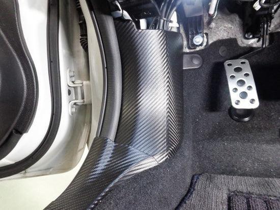 3D Carbon Interior Kick Panel Protection Kit - 2015-2021 WRX & STI - SFB15WRXKP3DCF-  DRIVEN - 2