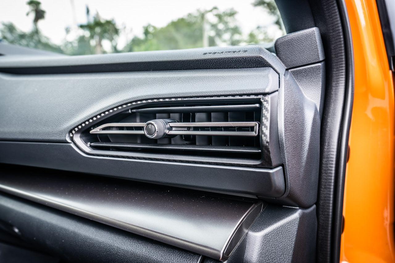 3D Carbon Outer AC Vent Overlays fits 2022+ Subaru WRX - 22WRXOUTACVENT-3DB-  DRIVEN - 2