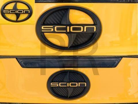 3D Carbon Rear Emblem Inlays Scion TC 2011 2012 2013 2014 2015 2016 - sku-21259690672182-  DRIVEN - 1