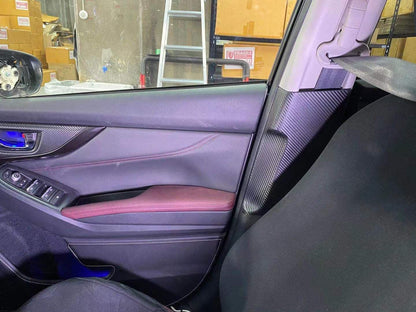 3D Carbon Seatbelt / Pillar Panel Protection Kit (Scuff Guard) - 2020 Levorg (JDM) - 20LEVORGSBPRO3DCF-  DRIVEN - 2