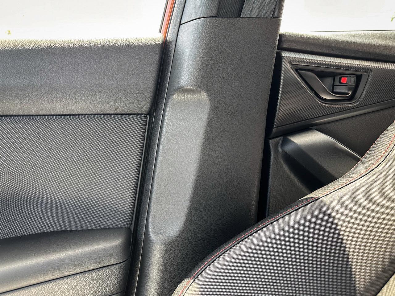 3D Carbon Seatbelt / Pillar Panel Protection Kit (Scuff Guard) - 2022+ WRX - SFB22WRXSB3DBK-  DRIVEN - 3