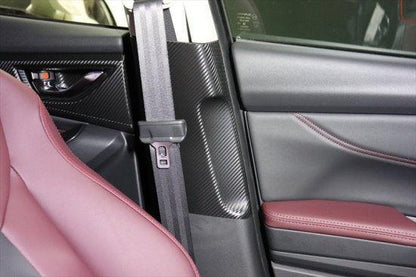 3D Carbon Seatbelt / Pillar Panel Protection Kit (Scuff Guard) - 2022+ WRX - SFB22WRXSB3DBK-  DRIVEN - 4