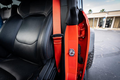 3D Carbon Seatbelt Trim Protector - 2021+ Bronco 4 Door - 21BRNSEATPRO-3DB-  DRIVEN - 4